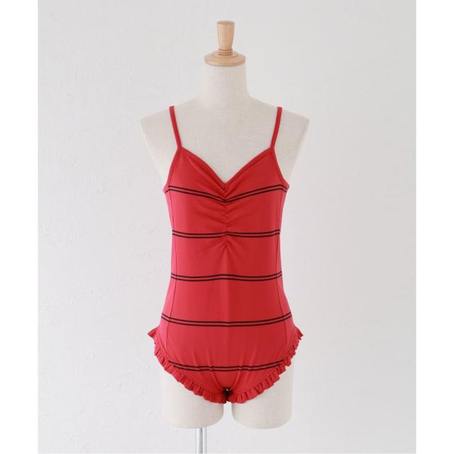 スローブ イエナ（SLOBE IENA）/crinkle crinkle crinkle border frill bodysuit CC−3