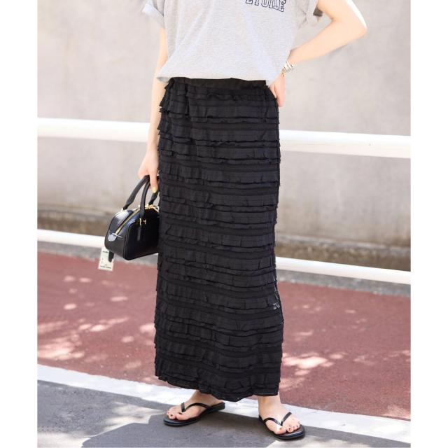 スローブ イエナ（SLOBE IENA）/《追加2》フリルカットソータイトスカート