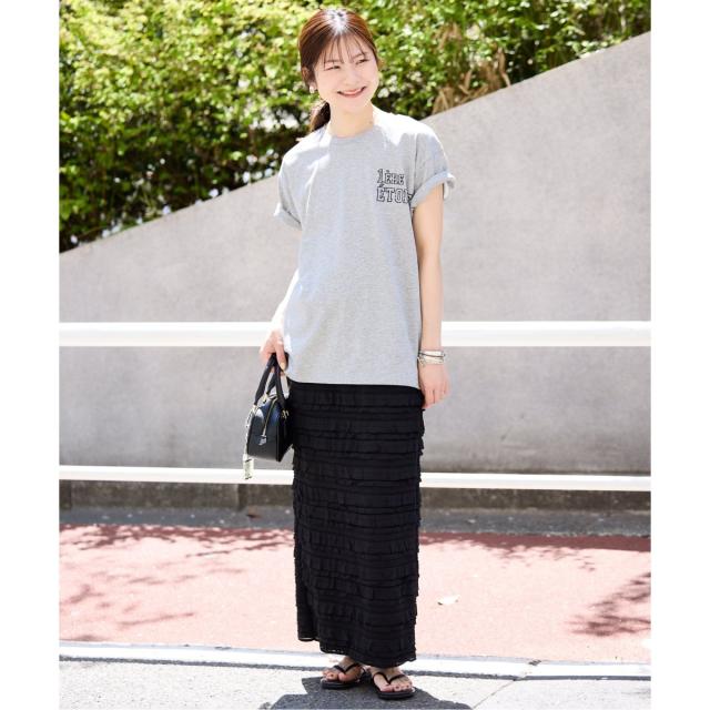 スローブ イエナ（SLOBE IENA）/《追加2》フリルカットソータイトスカート