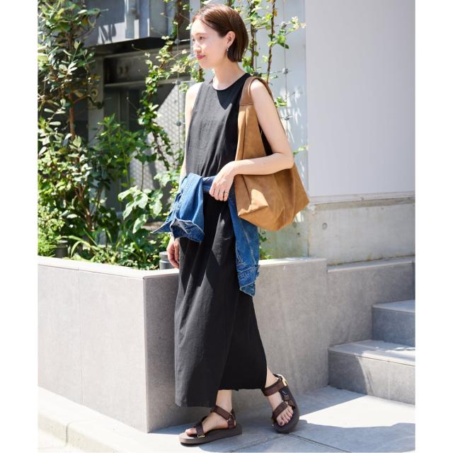 スローブ イエナ（SLOBE IENA）/《WEB限定/追加》リネンレーヨンノースリーブナローワンピース