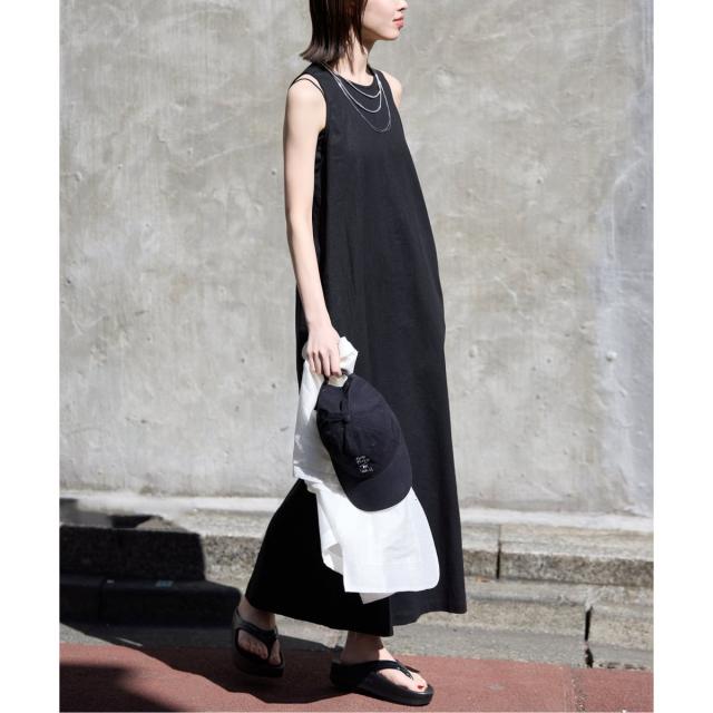 スローブ イエナ（SLOBE IENA）/《WEB限定/追加》リネンレーヨンノースリーブナローワンピース