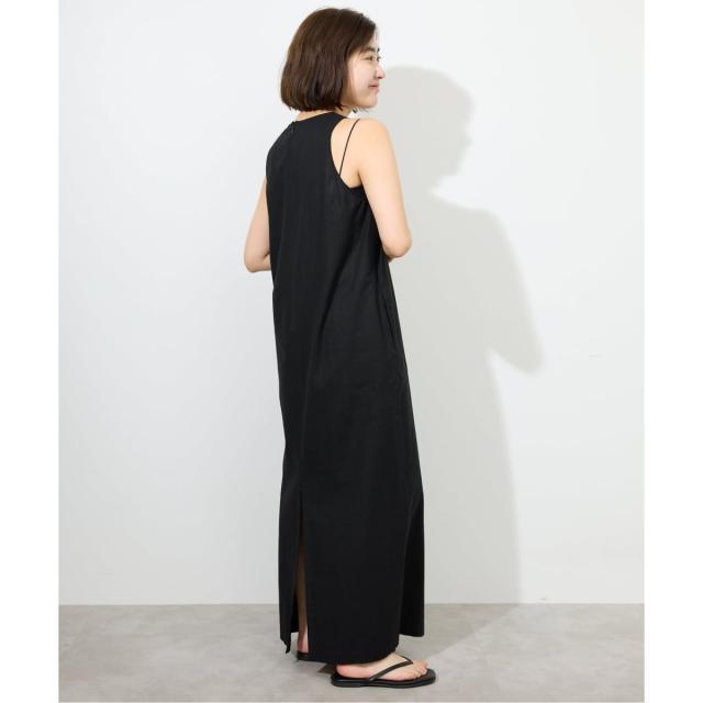 スローブ イエナ（SLOBE IENA）/《WEB限定/追加》リネンレーヨンノースリーブナローワンピース