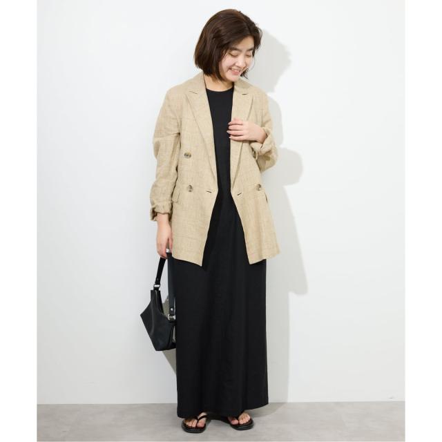 スローブ イエナ（SLOBE IENA）/《WEB限定/追加》リネンレーヨンノースリーブナローワンピース