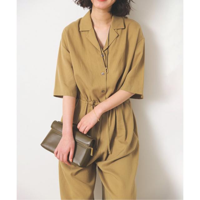 スローブ イエナ（SLOBE IENA）/《WEB限定/追加》ハーフスリーブオールインワン