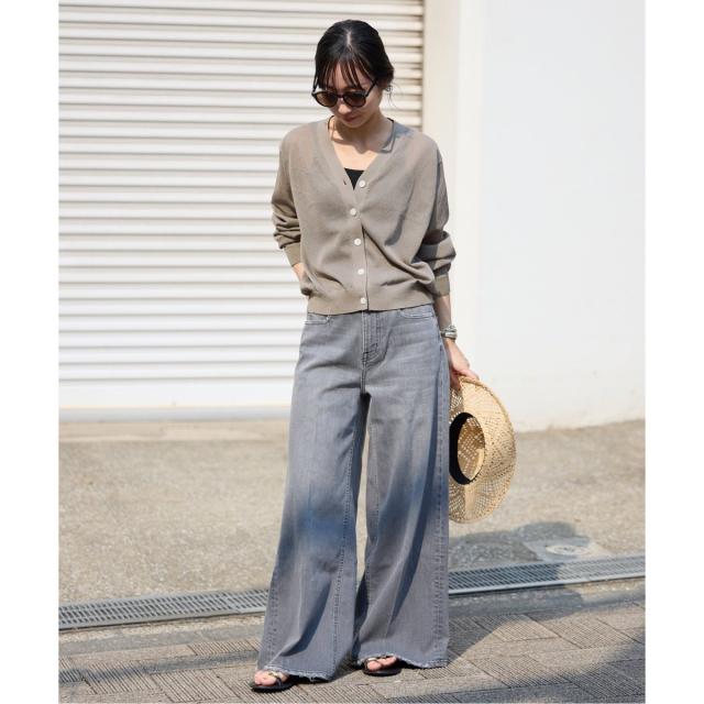 スローブ イエナ（SLOBE IENA）/《追加2》リネン混シアーカーディガン