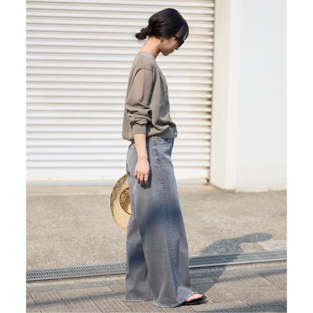 スローブ イエナ（SLOBE IENA）/《追加2》リネン混シアーカーディガン