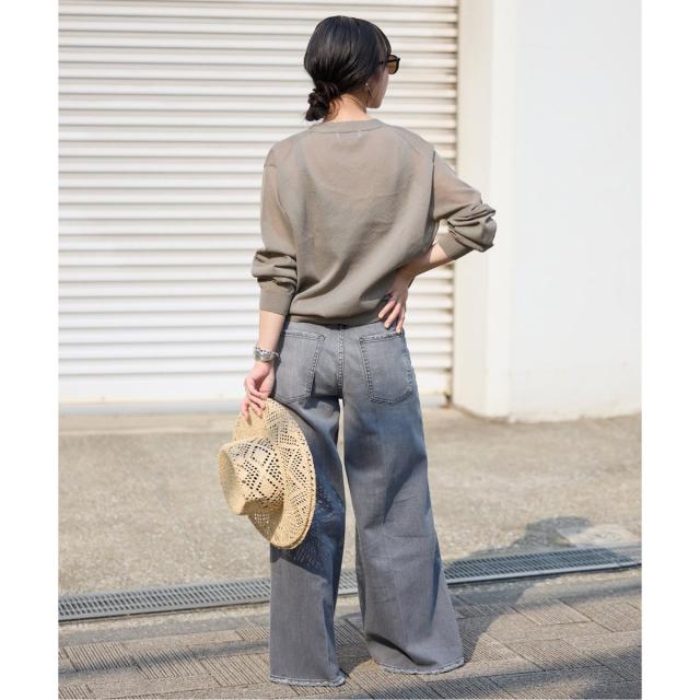 スローブ イエナ（SLOBE IENA）/《追加2》リネン混シアーカーディガン