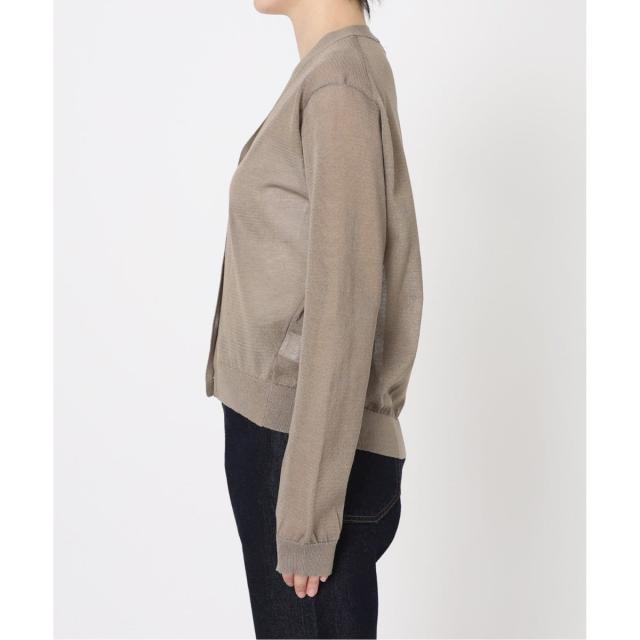 スローブ イエナ（SLOBE IENA）/《追加2》リネン混シアーカーディガン