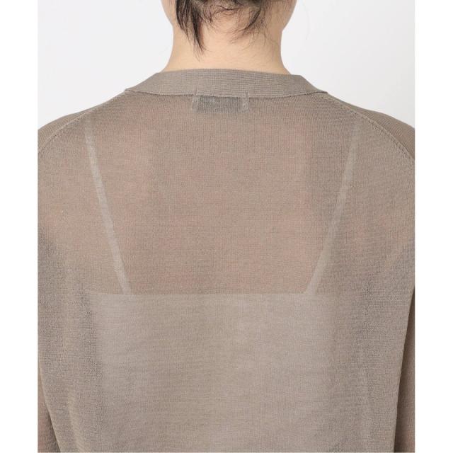 スローブ イエナ（SLOBE IENA）/《追加2》リネン混シアーカーディガン