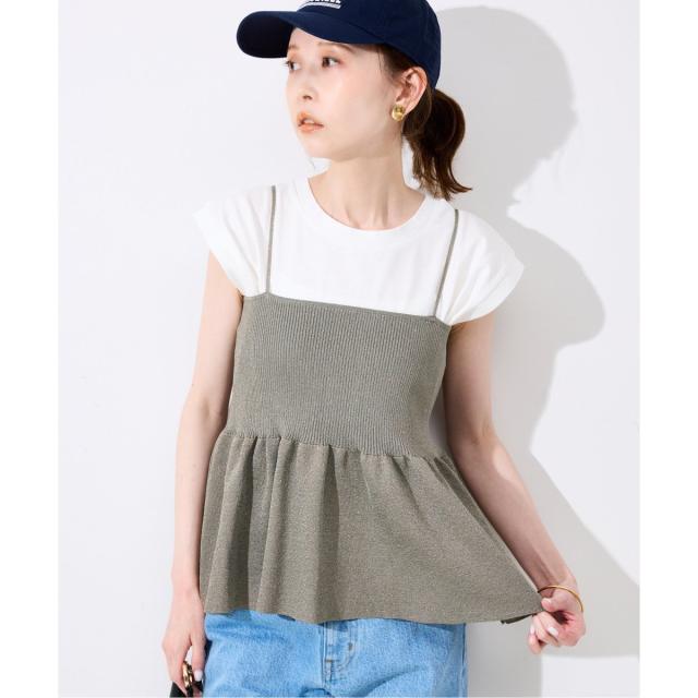 スローブ イエナ（SLOBE IENA）/《追加》ファンタジアパールラメニットビスチェ