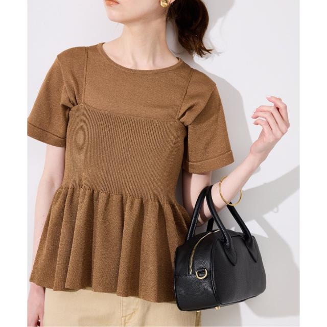 スローブ イエナ（SLOBE IENA）/《追加》ファンタジアパールラメニットビスチェ