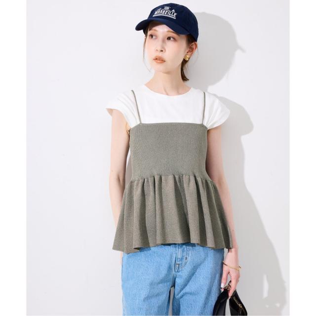 スローブ イエナ（SLOBE IENA）/《追加》ファンタジアパールラメニットビスチェ