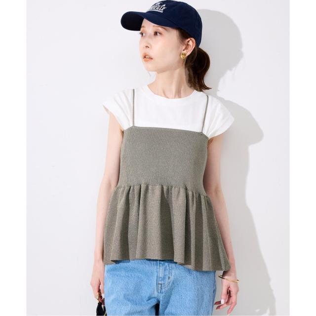 スローブ イエナ（SLOBE IENA）/《追加》ファンタジアパールラメニットビスチェ