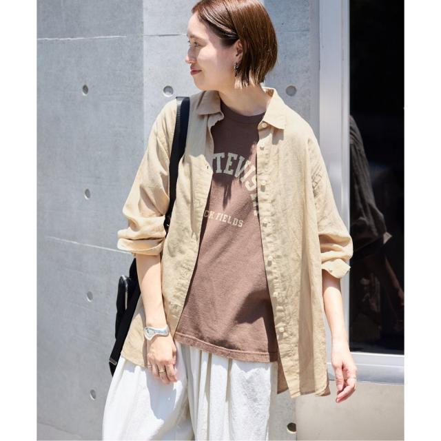 スローブ イエナ（SLOBE IENA）/《追加》リネンコットンレギュラーシャツ