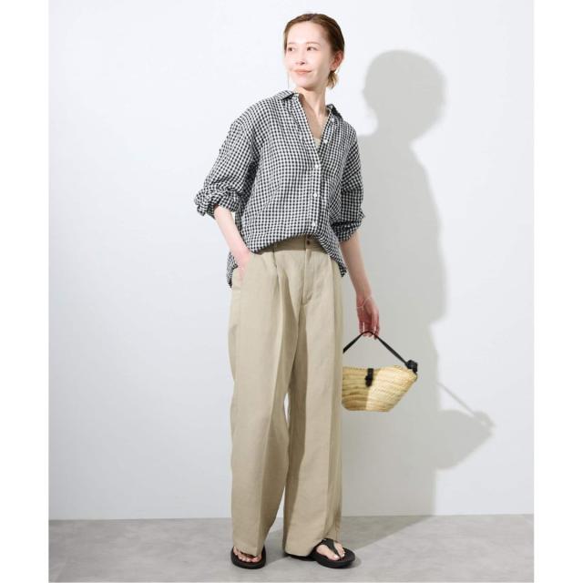 スローブ イエナ（SLOBE IENA）/《追加》リネンコットンレギュラーシャツ