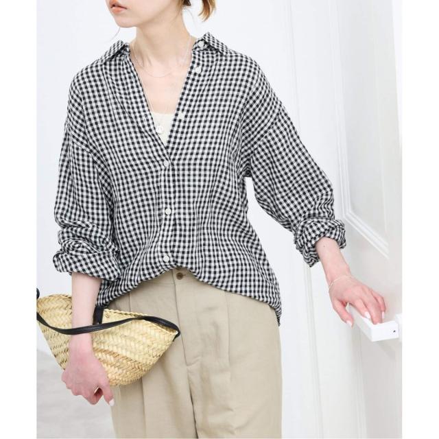 スローブ イエナ（SLOBE IENA）/《追加》リネンコットンレギュラーシャツ