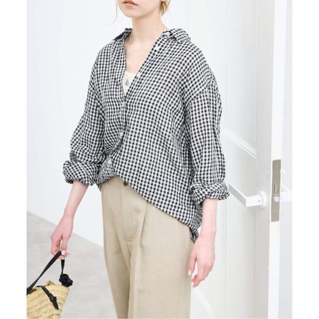 スローブ イエナ（SLOBE IENA）/《追加》リネンコットンレギュラーシャツ