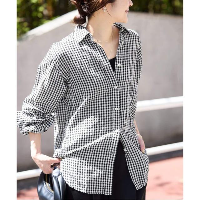 スローブ イエナ（SLOBE IENA）/《追加》リネンコットンレギュラーシャツ