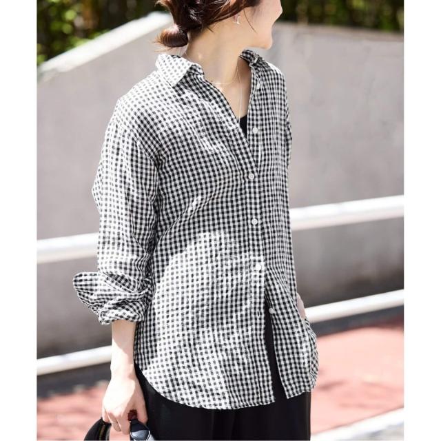 スローブ イエナ（SLOBE IENA）/《追加》リネンコットンレギュラーシャツ