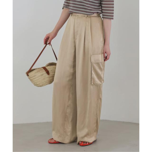 スローブ イエナ（SLOBE IENA）/サテンカーゴパンツの通販はau PAY