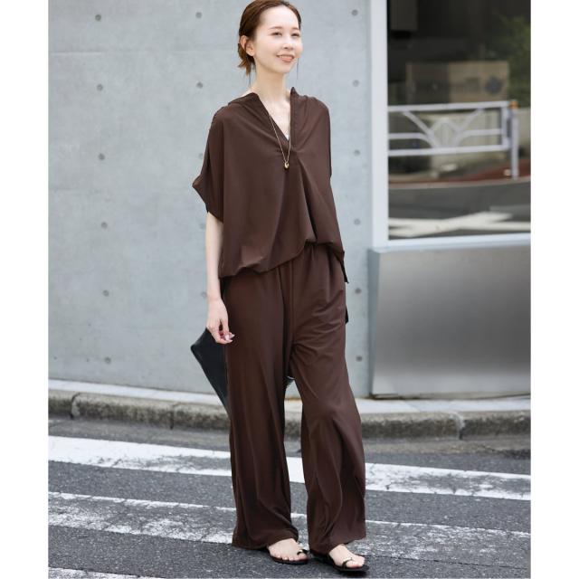 スローブ イエナ（SLOBE IENA）/《2枚セット》カットジョーゼットセットアップ