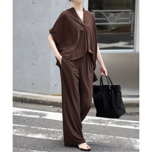 スローブ イエナ（SLOBE IENA）/《2枚セット》カットジョーゼットセットアップ