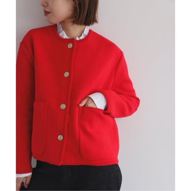 スローブ イエナ（SLOBE IENA）/《一部WEB・店舗限定カラーあり》ダブルフェイスニットジャケット