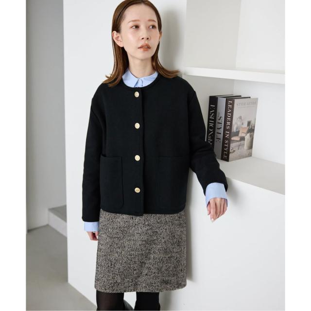 スローブ イエナ（SLOBE IENA）/《一部WEB・店舗限定カラーあり》ダブルフェイスニットジャケット