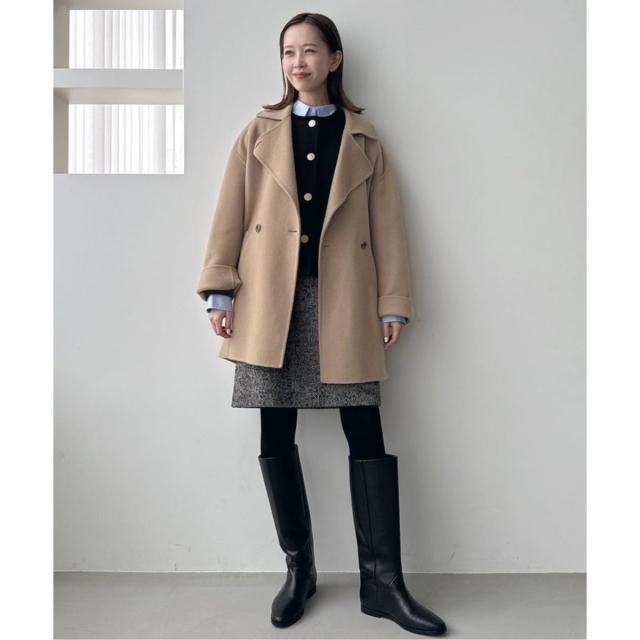 スローブ イエナ（SLOBE IENA）/《一部WEB・店舗限定カラーあり》ダブルフェイスニットジャケット