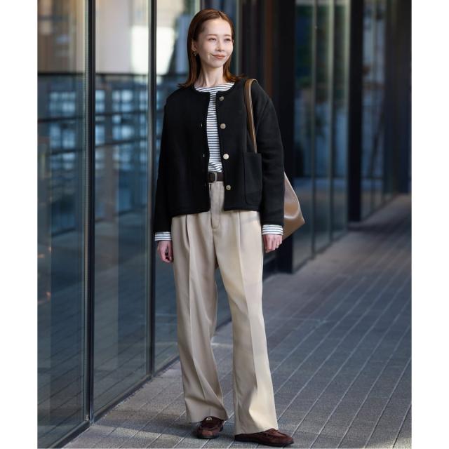 スローブ イエナ（SLOBE IENA）/《一部WEB・店舗限定カラーあり》ダブルフェイスニットジャケット