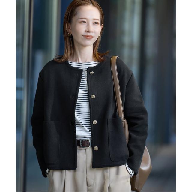 スローブ イエナ（SLOBE IENA）/《一部WEB・店舗限定カラーあり》ダブルフェイスニットジャケット