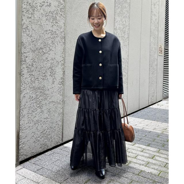 スローブ イエナ（SLOBE IENA）/《一部WEB・店舗限定カラーあり》ダブルフェイスニットジャケット