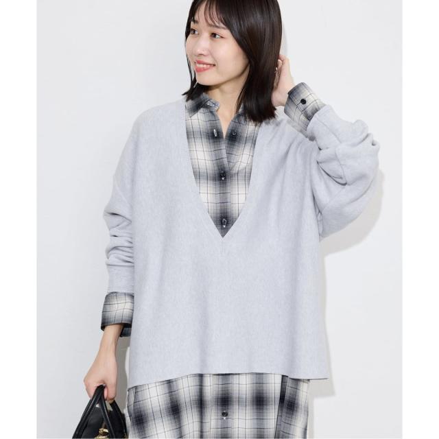 スローブ イエナ（SLOBE IENA）/スムースオーバーVネックニットの通販