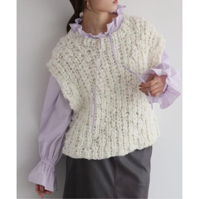 スローブ イエナ（SLOBE IENA）/《一部WEB・店舗限定カラーあり》タイプライターフリルカラーブラウス