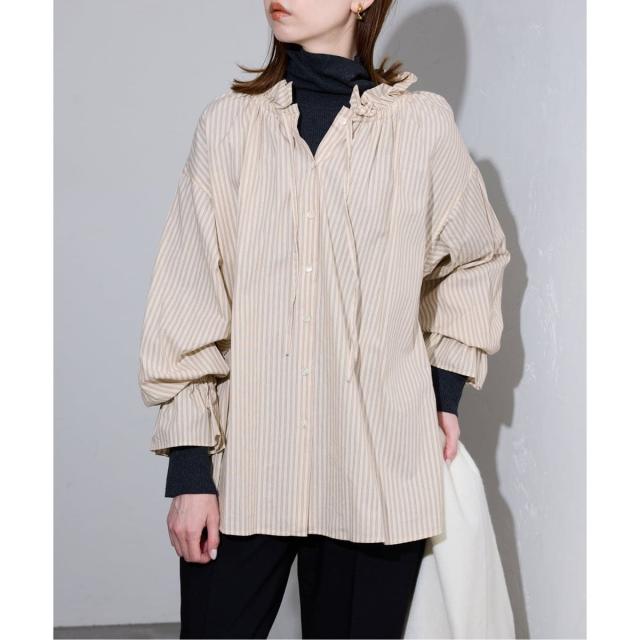 スローブ イエナ（SLOBE IENA）/《一部WEB・店舗限定カラーあり》タイプライターフリルカラーブラウス