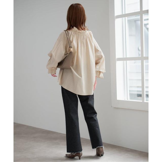 スローブ イエナ（SLOBE IENA）/《一部WEB・店舗限定カラーあり》タイプライターフリルカラーブラウス