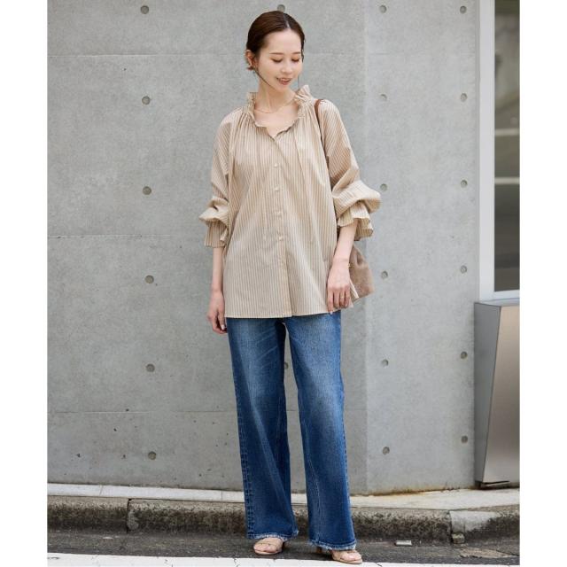 スローブ イエナ（SLOBE IENA）/《一部WEB・店舗限定カラーあり》タイプライターフリルカラーブラウス