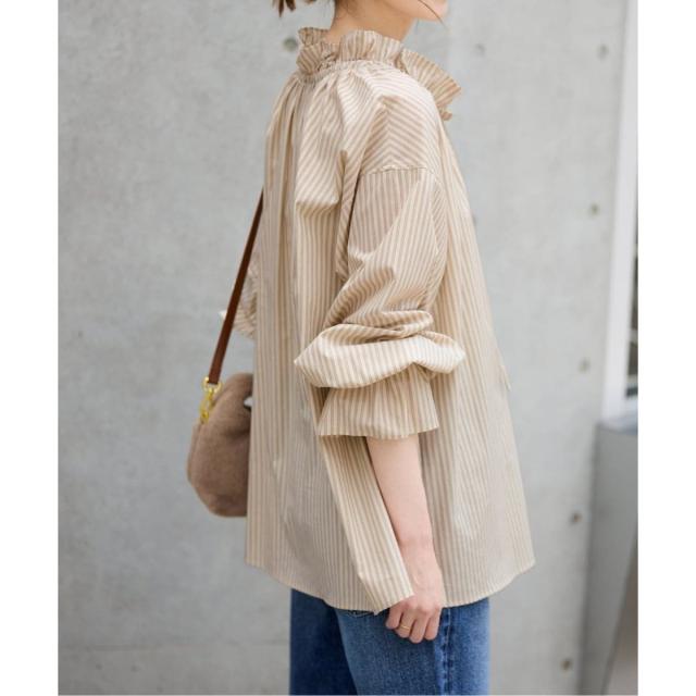 スローブ イエナ（SLOBE IENA）/《一部WEB・店舗限定カラーあり》タイプライターフリルカラーブラウス