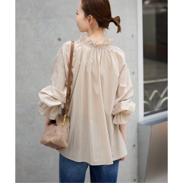 スローブ イエナ（SLOBE IENA）/《一部WEB・店舗限定カラーあり》タイプライターフリルカラーブラウス