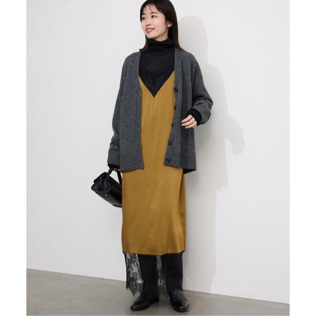 スローブ イエナ（SLOBE IENA）/レースサテンワンピース