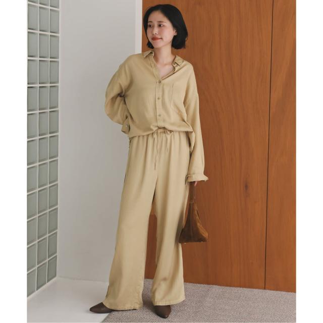 スローブ イエナ（SLOBE IENA）/《セットアップ対応可》製品染めイージーパンツ