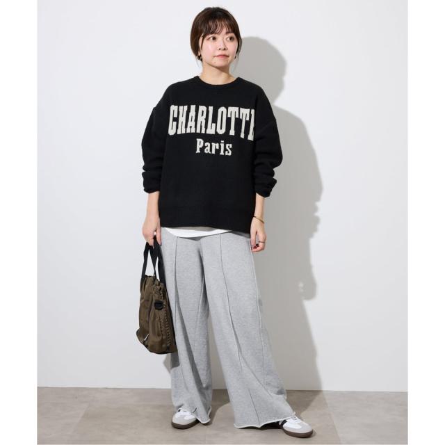 スローブ イエナ（SLOBE IENA）/《追加》裏毛ワイドパンツ