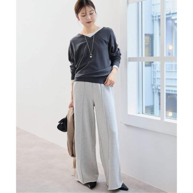 スローブ イエナ（SLOBE IENA）/《追加》裏毛ワイドパンツ