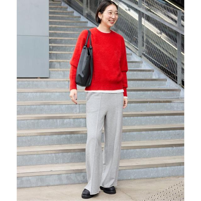 スローブ イエナ（SLOBE IENA）/《追加》裏毛ワイドパンツ