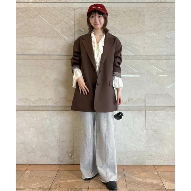 スローブ イエナ（SLOBE IENA）/《追加》裏毛ワイドパンツ