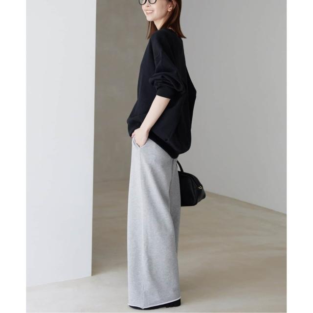 スローブ イエナ（SLOBE IENA）/《追加》裏毛ワイドパンツ