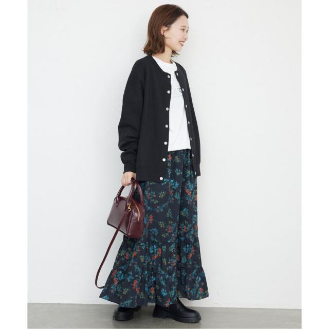 スローブ イエナ（SLOBE IENA）/《追加》ダブルフェイスジャージースナップカーディガン