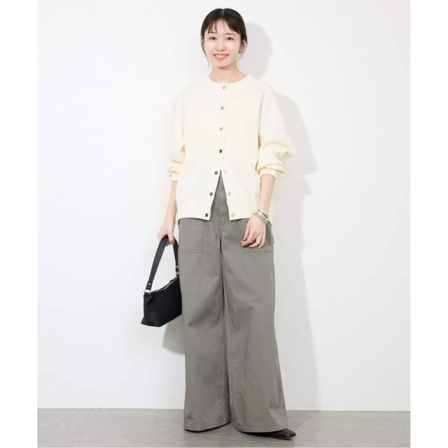 スローブ イエナ（SLOBE IENA）/《追加》ダブルフェイスジャージースナップカーディガン