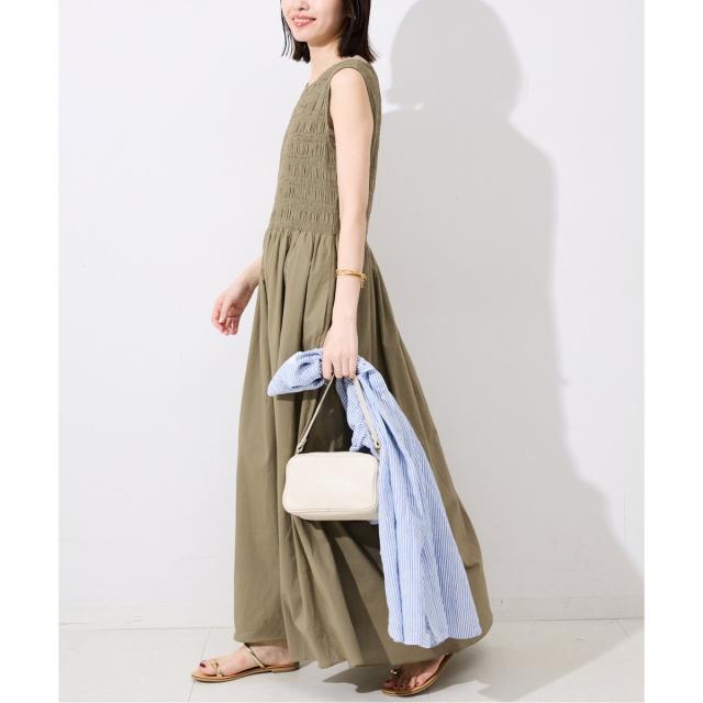 SLOBE IENA コットンシャーリングノースリーブワンピース セール 30%OFF】コットンシャーリングノースリーブワンピース