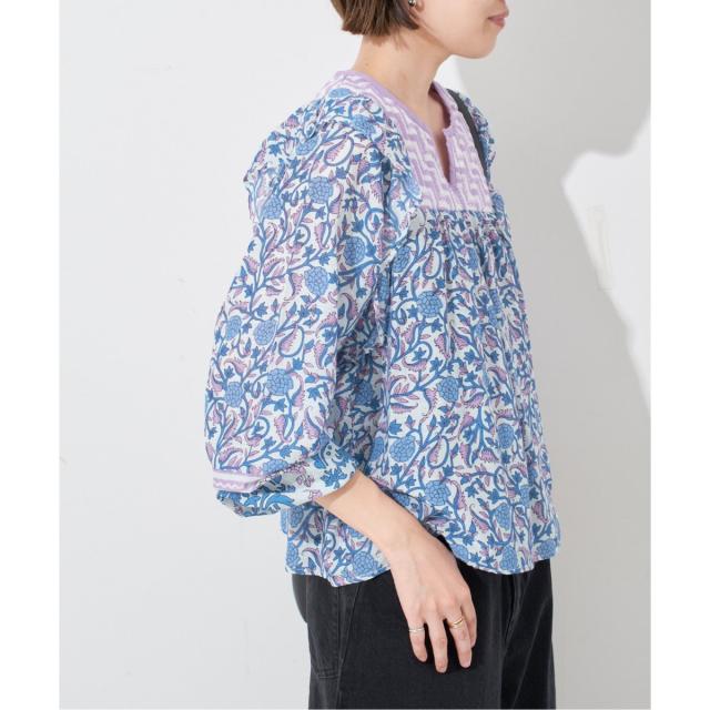 【ラテです！】SLOBE IENA インドパネルブラウス SLOBE IENA（スローブイエナ）の「インドパネルパターンブラウス